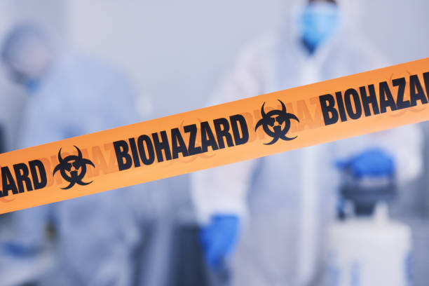 Professional Biohazard Cleanup technician working in Tipton, CA